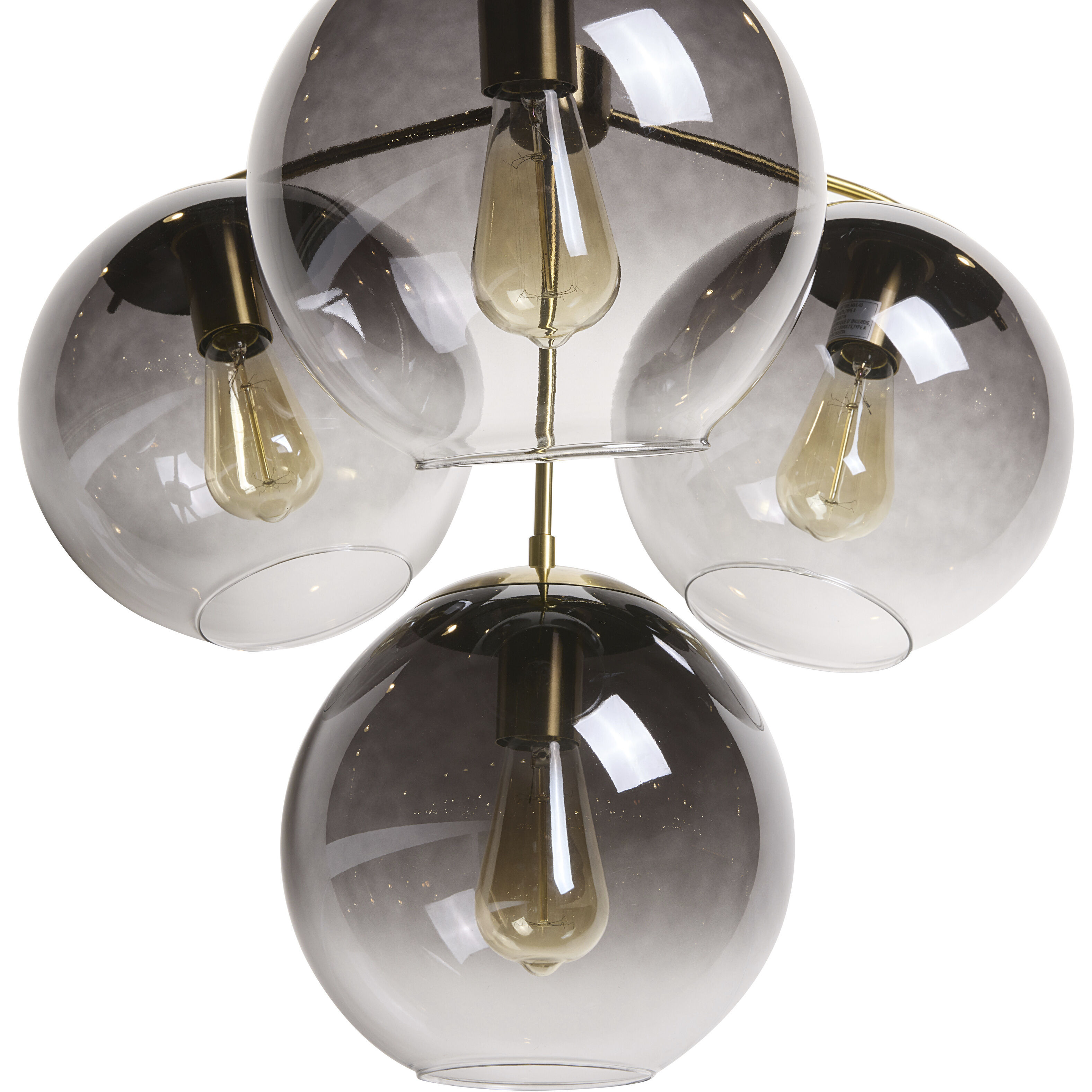 Kamara LED 24.75 inch Brass Chandelier Ceiling Light